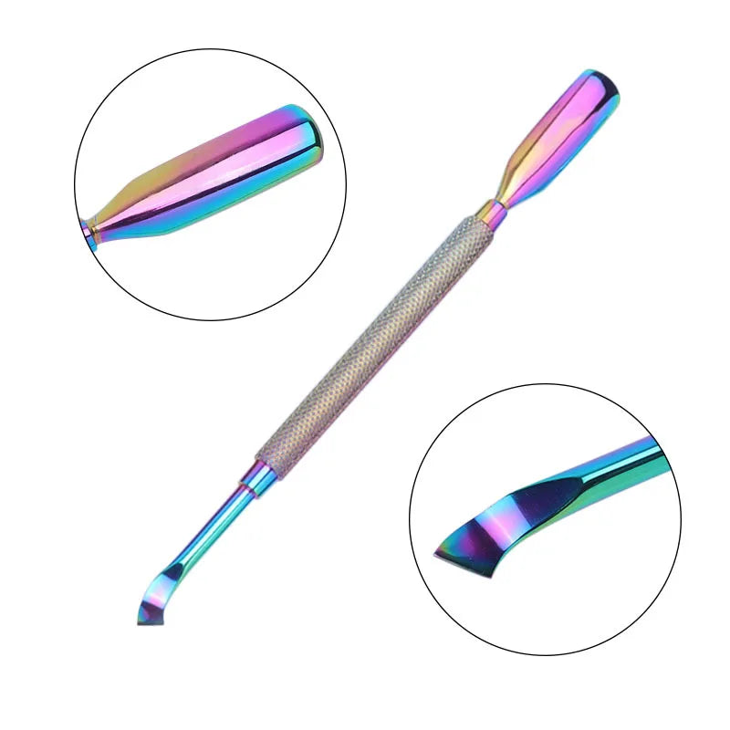 4 unids/set profesional cortador de uñas de acero inoxidable tijeras multifunción empujador de cutículas removedor cuidado de uñas Kits de manicura