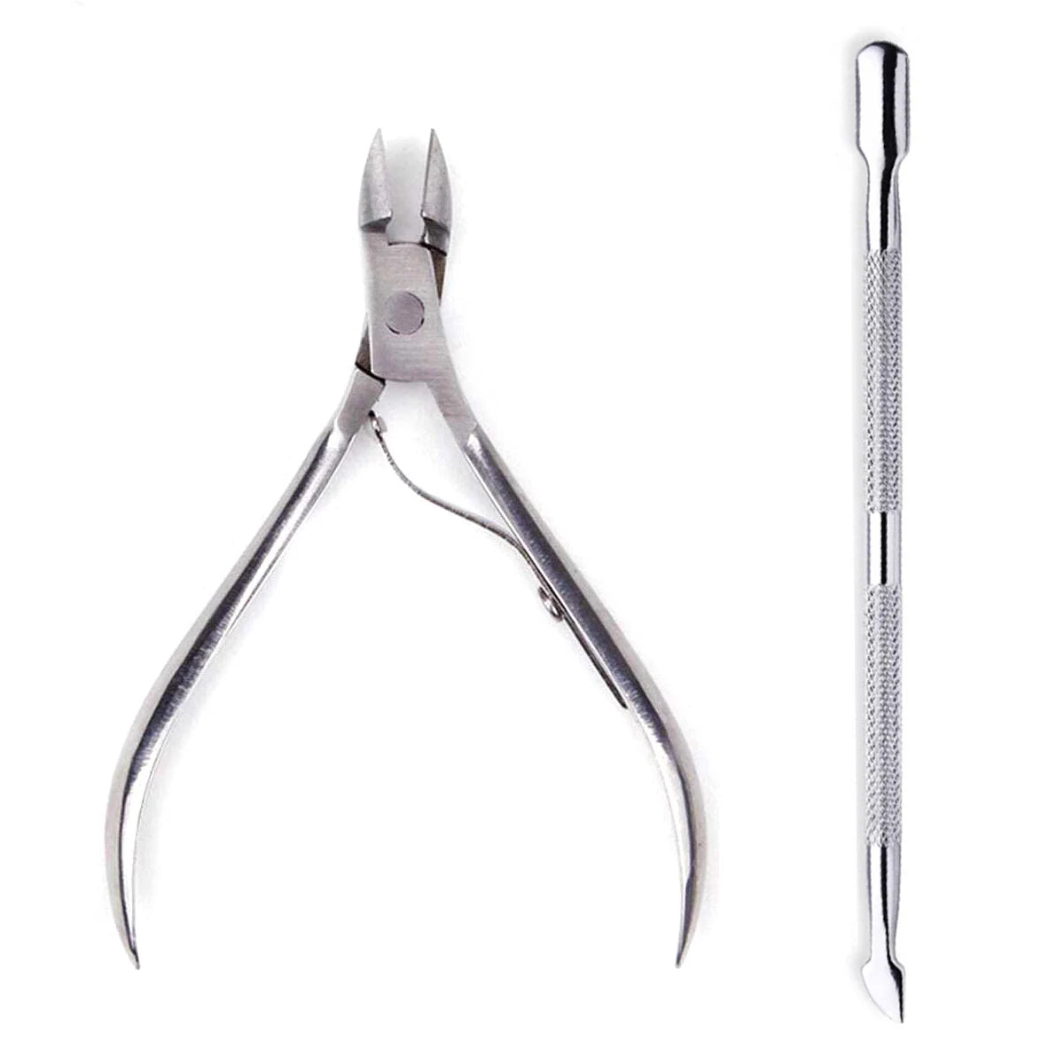 4 unids/set profesional cortador de uñas de acero inoxidable tijeras multifunción empujador de cutículas removedor cuidado de uñas Kits de manicura