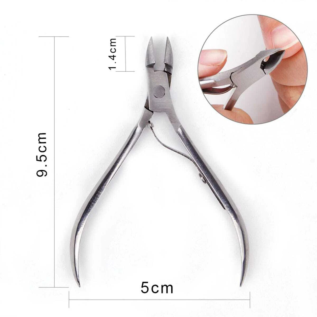 4 unids/set profesional cortador de uñas de acero inoxidable tijeras multifunción empujador de cutículas removedor cuidado de uñas Kits de manicura