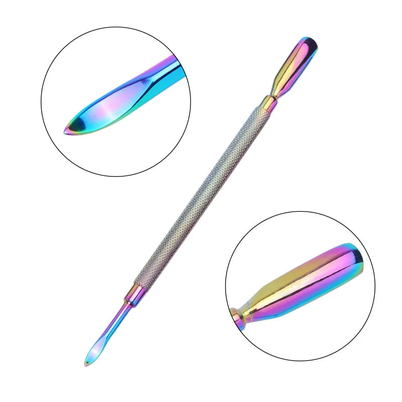 4 unids/set profesional cortador de uñas de acero inoxidable tijeras multifunción empujador de cutículas removedor cuidado de uñas Kits de manicura