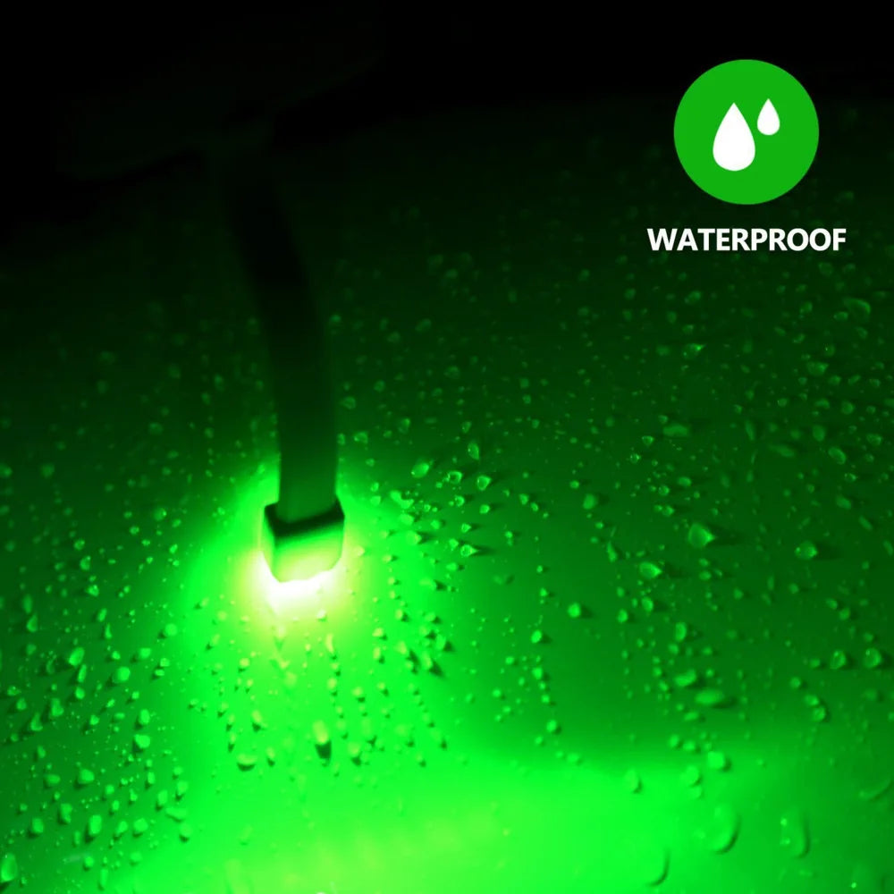 Luz nocturna para inodoro con Sensor de movimiento automático, 16 colores, luz para asiento de inodoro, lámpara de baño impermeable con pilas
