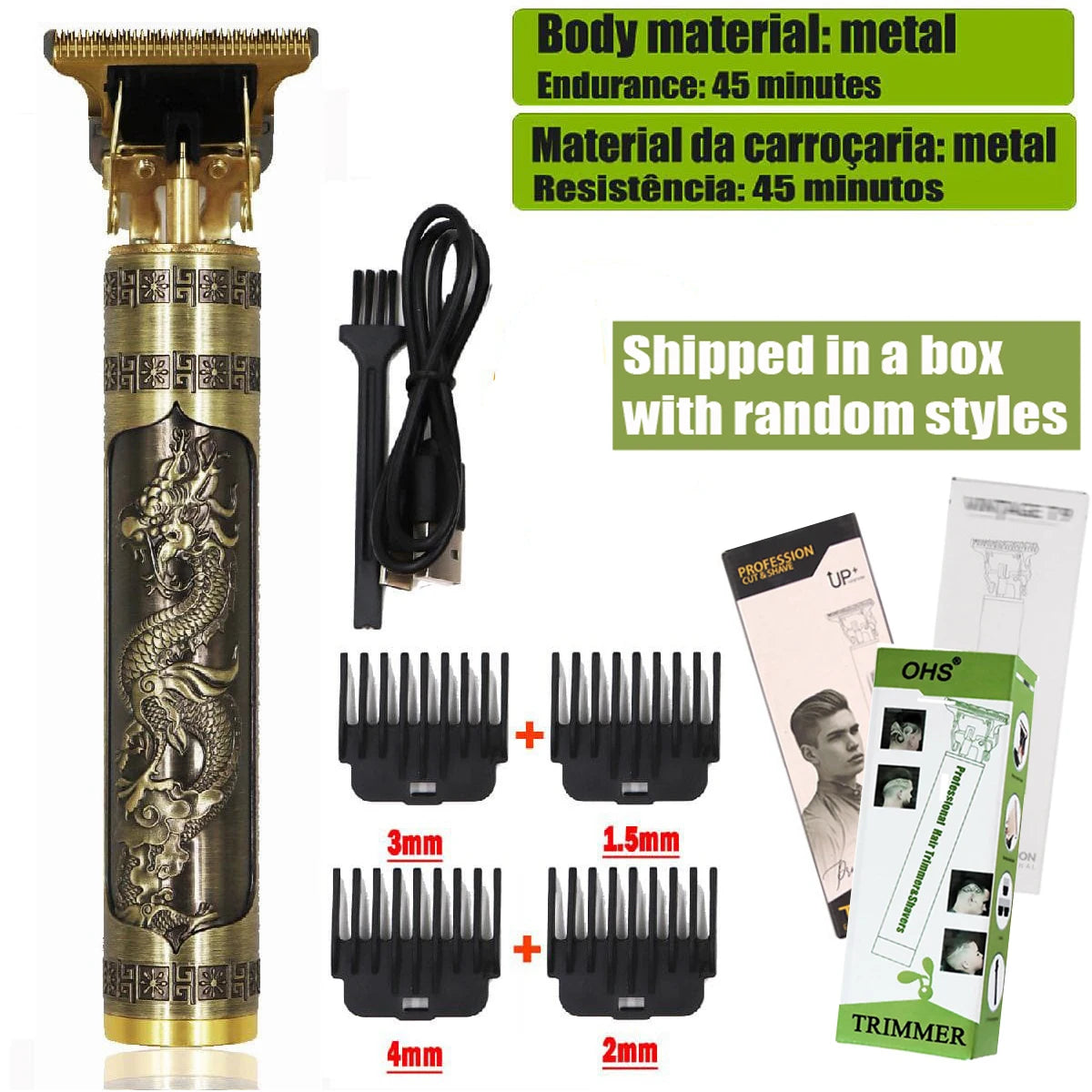 Cortadora de pelo T9, reparación de barba, afeitadora corporal, cortadora de pelo, máquina eléctrica para hombres, máquina de corte de pelo, afeitadora de peluquero de 0mm