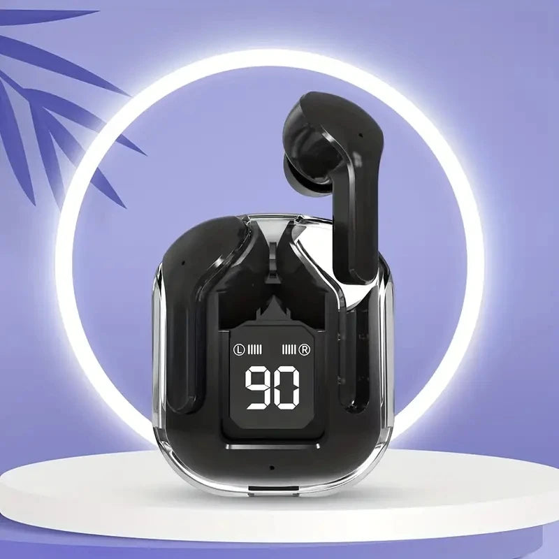 Auriculares inalámbricos T2 originales, cascos con Bluetooth, transparentes, HIFI, LED, pantalla Digital, sonido estéreo, para Xiaomi
