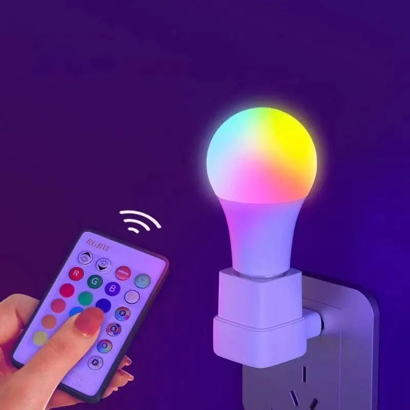 Bombilla LED RGB de 16 colores, Bombilla Multicolor E27 220V, iluminación del hogar regulable, 24 teclas, Control remoto, lámpara inteligente, luz de ambiente