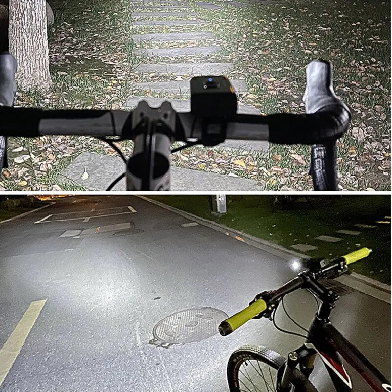 Luz delantera LED para bicicleta, faro recargable tipo C para bicicleta de montaña y carretera, fácil de instalar, accesorios para ciclismo