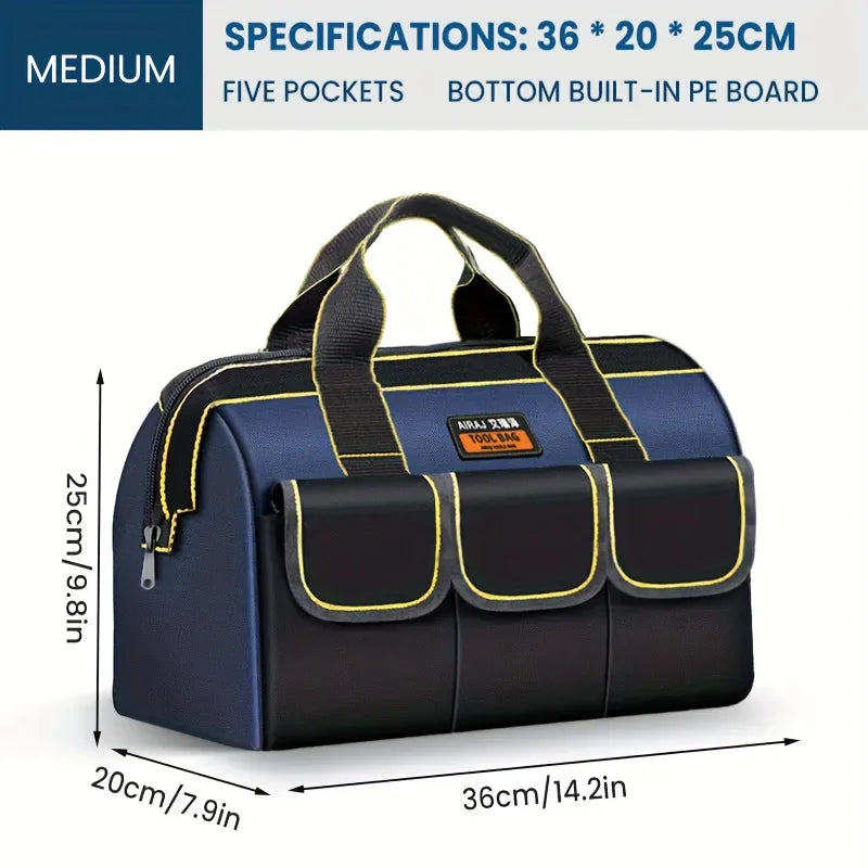 AIRAJ Bolsas de herramientas multifuncionales Bolsas de electricista de tela Oxford 1680D Bolsas de almacenamiento de alta capacidad impermeables y resistentes al desgaste