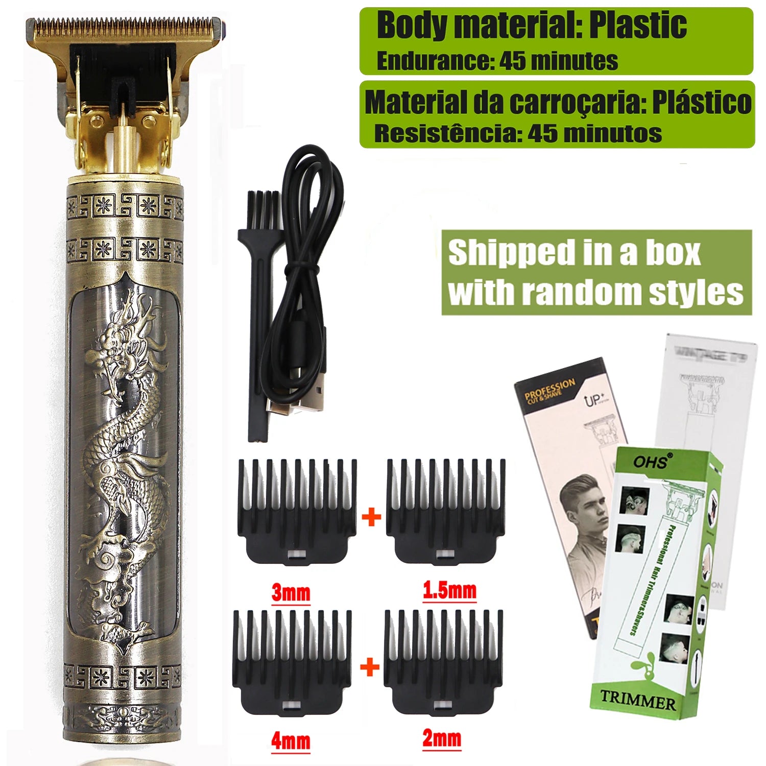 Cortadora de pelo T9, reparación de barba, afeitadora corporal, cortadora de pelo, máquina eléctrica para hombres, máquina de corte de pelo, afeitadora de peluquero de 0mm