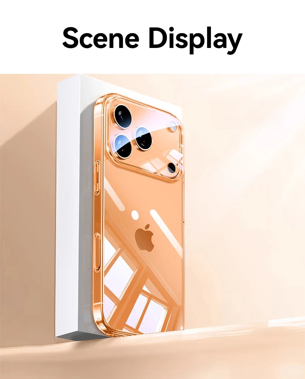 Joyroom para iPhone 17 16 15 Pro Max funda protectora de lente funda antiamarilla para iPhone 17 16 Pro Max cubierta transparente a prueba de golpes