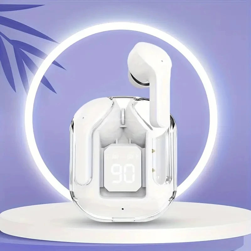 Auriculares inalámbricos T2 originales, cascos con Bluetooth, transparentes, HIFI, LED, pantalla Digital, sonido estéreo, para Xiaomi