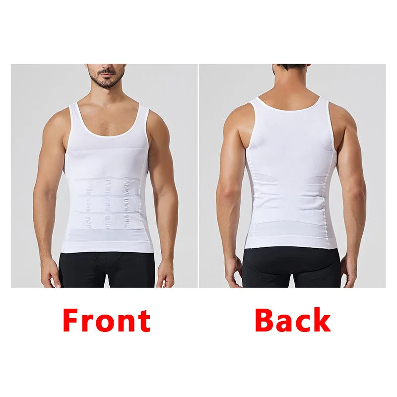 YBFDO-Chaleco de compresión adelgazante para hombre, camiseta interior sin costuras, entrenador de cintura, camiseta sin mangas, Control del vientre, ropa moldeadora para pérdida de peso