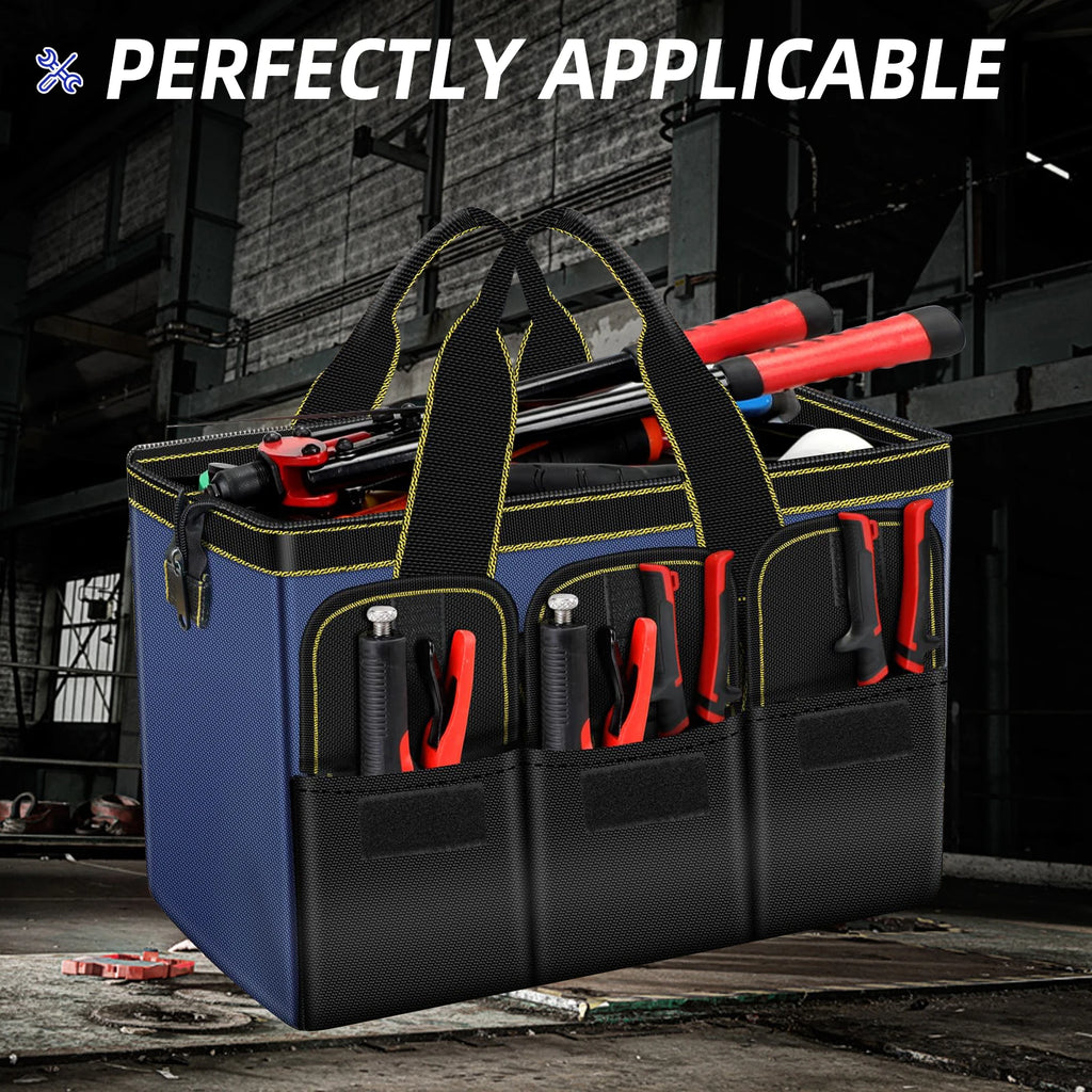 AIRAJ Bolsas de herramientas multifuncionales Bolsas de electricista de tela Oxford 1680D Bolsas de almacenamiento de alta capacidad impermeables y resistentes al desgaste