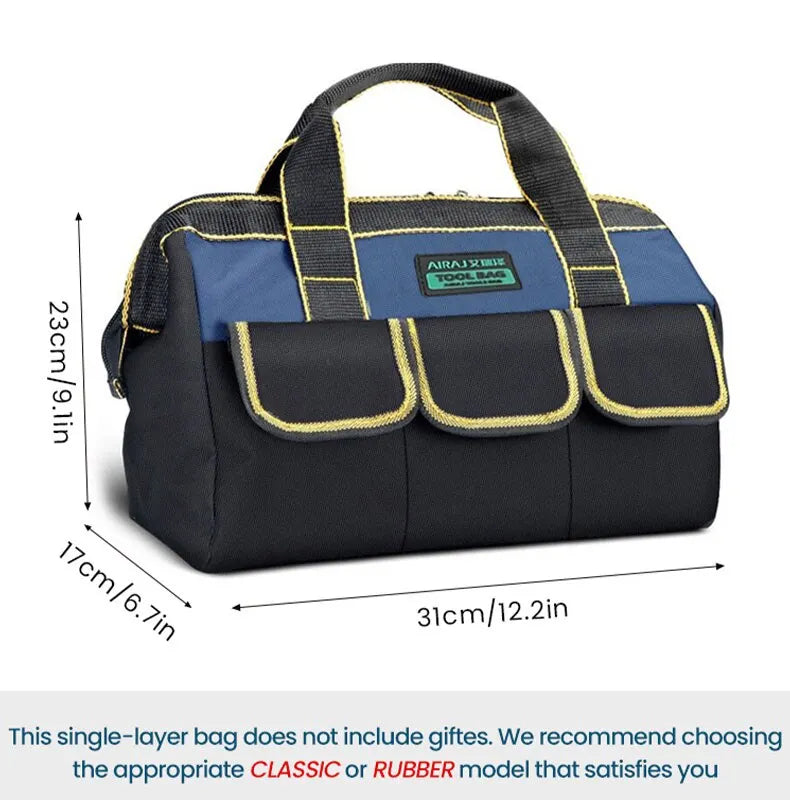 AIRAJ Bolsas de herramientas multifuncionales Bolsas de electricista de tela Oxford 1680D Bolsas de almacenamiento de alta capacidad impermeables y resistentes al desgaste
