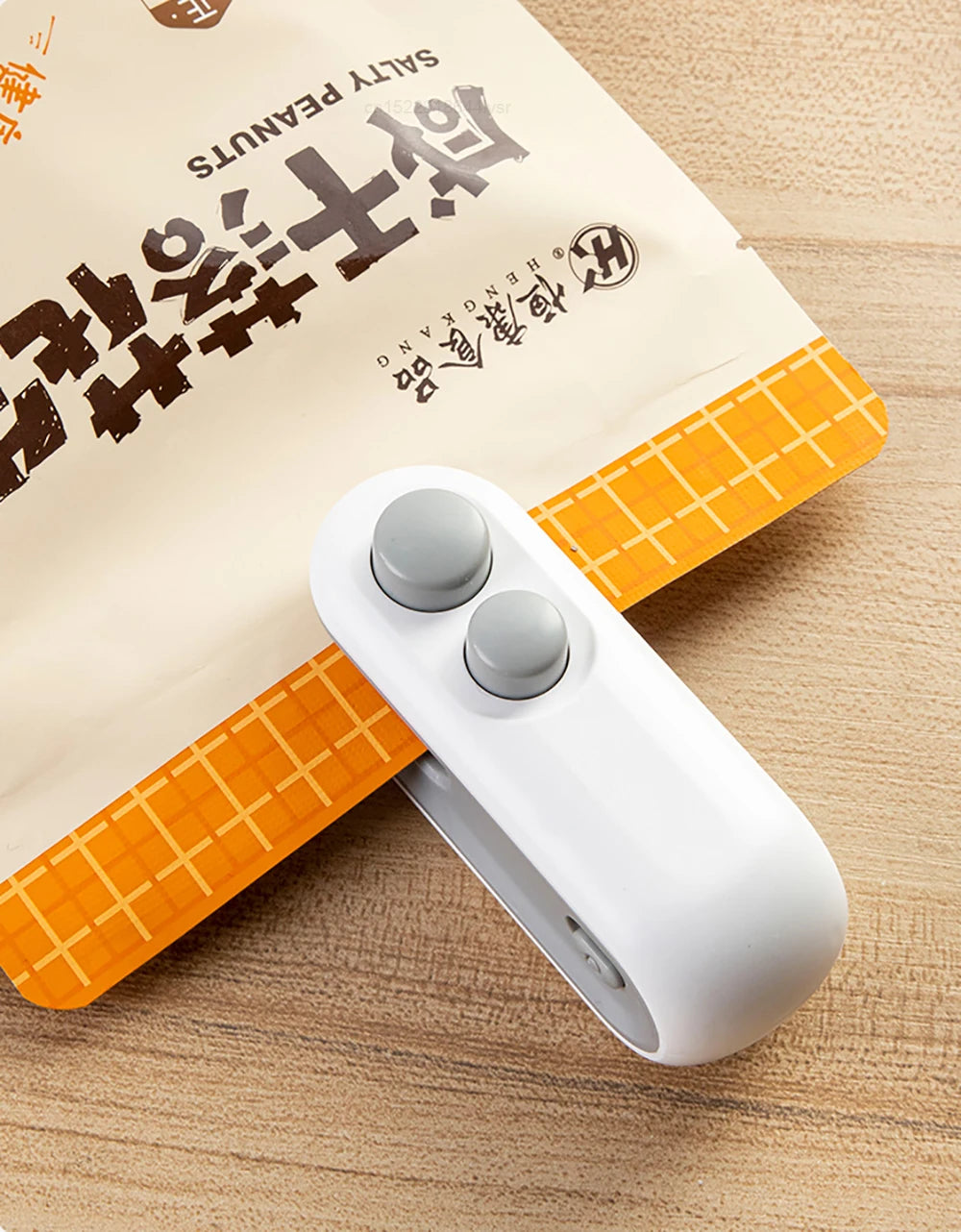 Mini máquina de sellado de bolsas de calor, sellador de paquetes de bolsas de plástico, sellador de bolsas de Clip, sellador de mano, embalaje de alimentos, sellador de calor