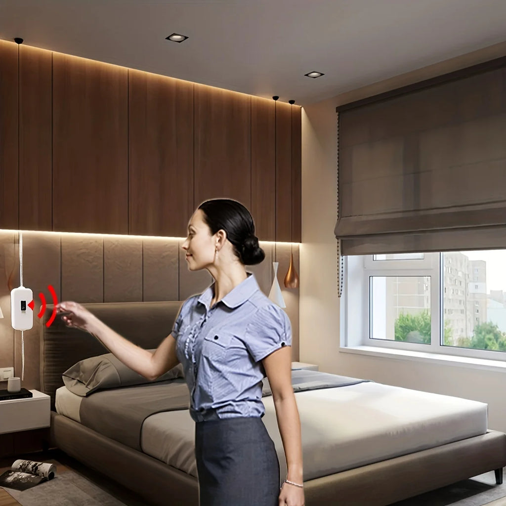 Tira de luces LED con detección manual, Sensor de encendido y apagado de movimiento, 5V, USB, 30LED/M, cinta de luces de diodo para decoración de armario, iluminación de cocina