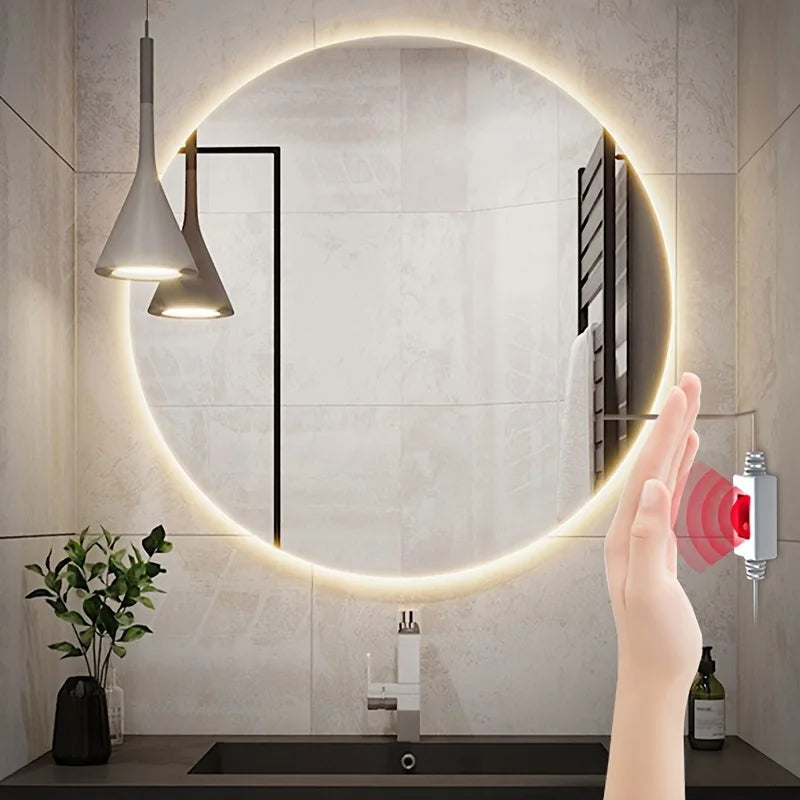 Tira de luces LED con detección manual, Sensor de encendido y apagado de movimiento, 5V, USB, 30LED/M, cinta de luces de diodo para decoración de armario, iluminación de cocina