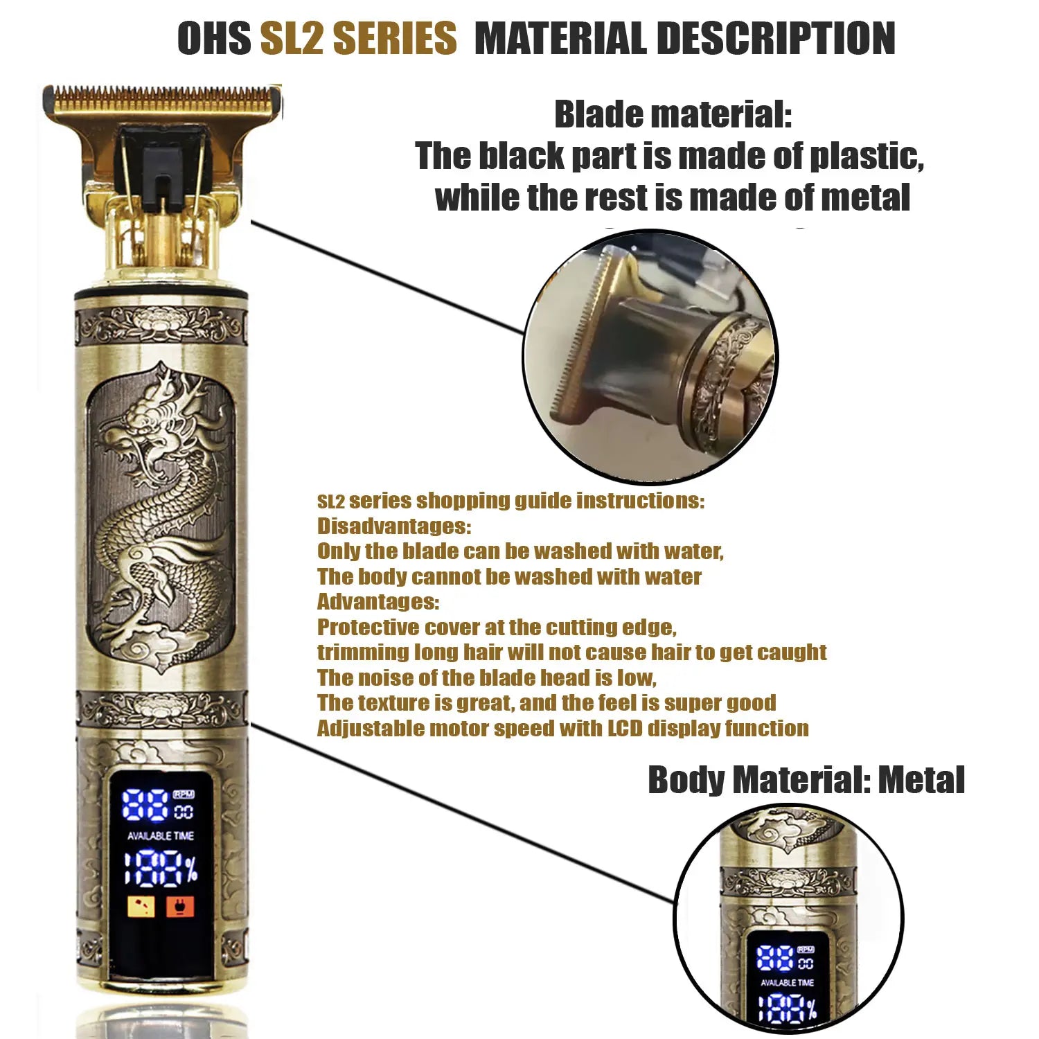 Cortadora de pelo T9, reparación de barba, afeitadora corporal, cortadora de pelo, máquina eléctrica para hombres, máquina de corte de pelo, afeitadora de peluquero de 0mm