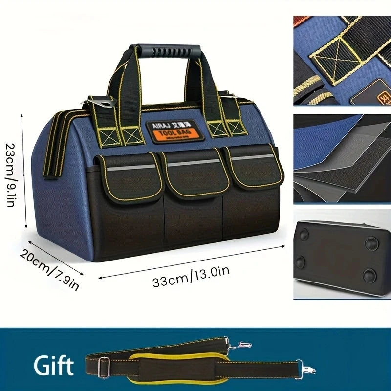 AIRAJ Bolsas de herramientas multifuncionales Bolsas de electricista de tela Oxford 1680D Bolsas de almacenamiento de alta capacidad impermeables y resistentes al desgaste