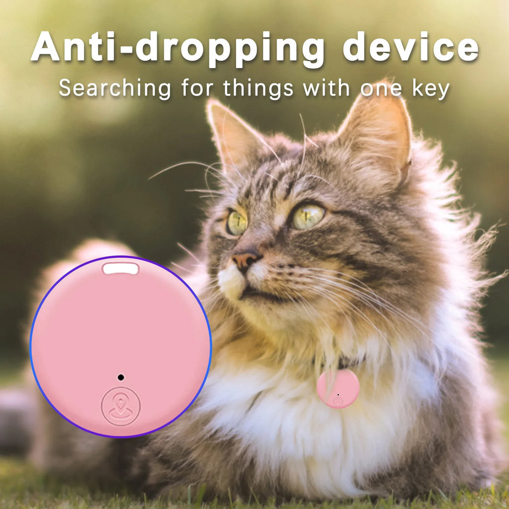 Mini localizador GPS con alarma antipérdida, llavero con etiqueta inteligente Compatible con Bluetooth, rastreador de llaves para perros, mascotas y niños