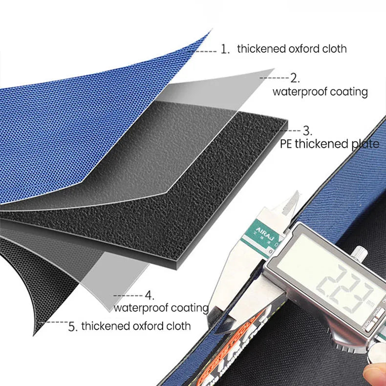 AIRAJ Bolsas de herramientas multifuncionales Bolsas de electricista de tela Oxford 1680D Bolsas de almacenamiento de alta capacidad impermeables y resistentes al desgaste