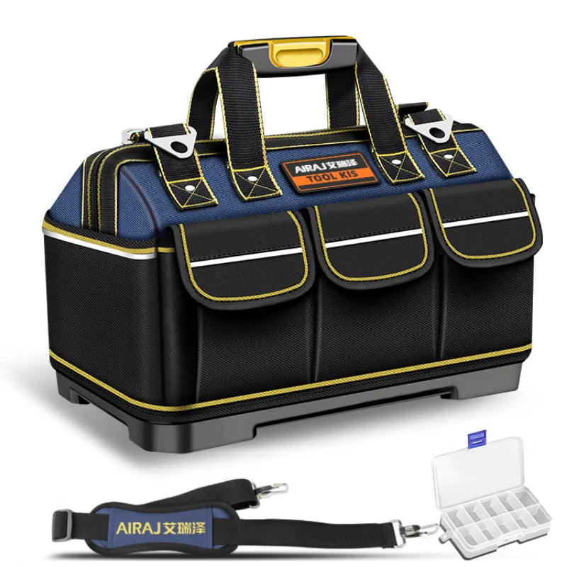 AIRAJ Bolsas de herramientas multifuncionales Bolsas de electricista de tela Oxford 1680D Bolsas de almacenamiento de alta capacidad impermeables y resistentes al desgaste