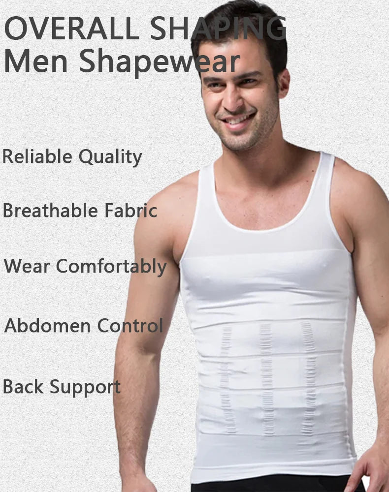 YBFDO-Chaleco de compresión adelgazante para hombre, camiseta interior sin costuras, entrenador de cintura, camiseta sin mangas, Control del vientre, ropa moldeadora para pérdida de peso