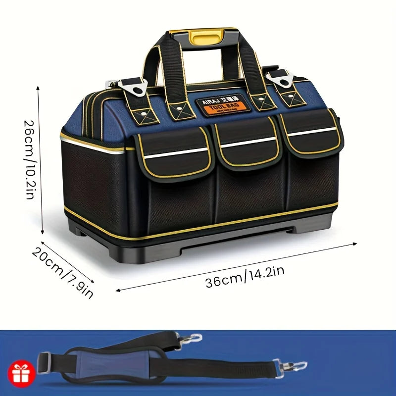AIRAJ Bolsas de herramientas multifuncionales Bolsas de electricista de tela Oxford 1680D Bolsas de almacenamiento de alta capacidad impermeables y resistentes al desgaste