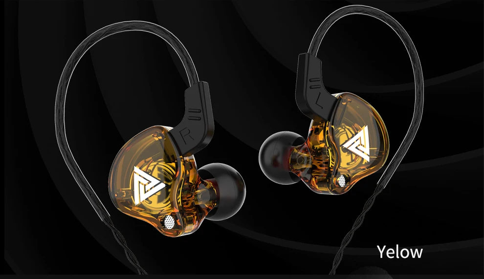 Original QKZ AK6 auriculares internos 6 unidad de controlador dinámico auriculares con micrófono estéreo deportes HIFI Subwoofer auriculares Monitor auriculares