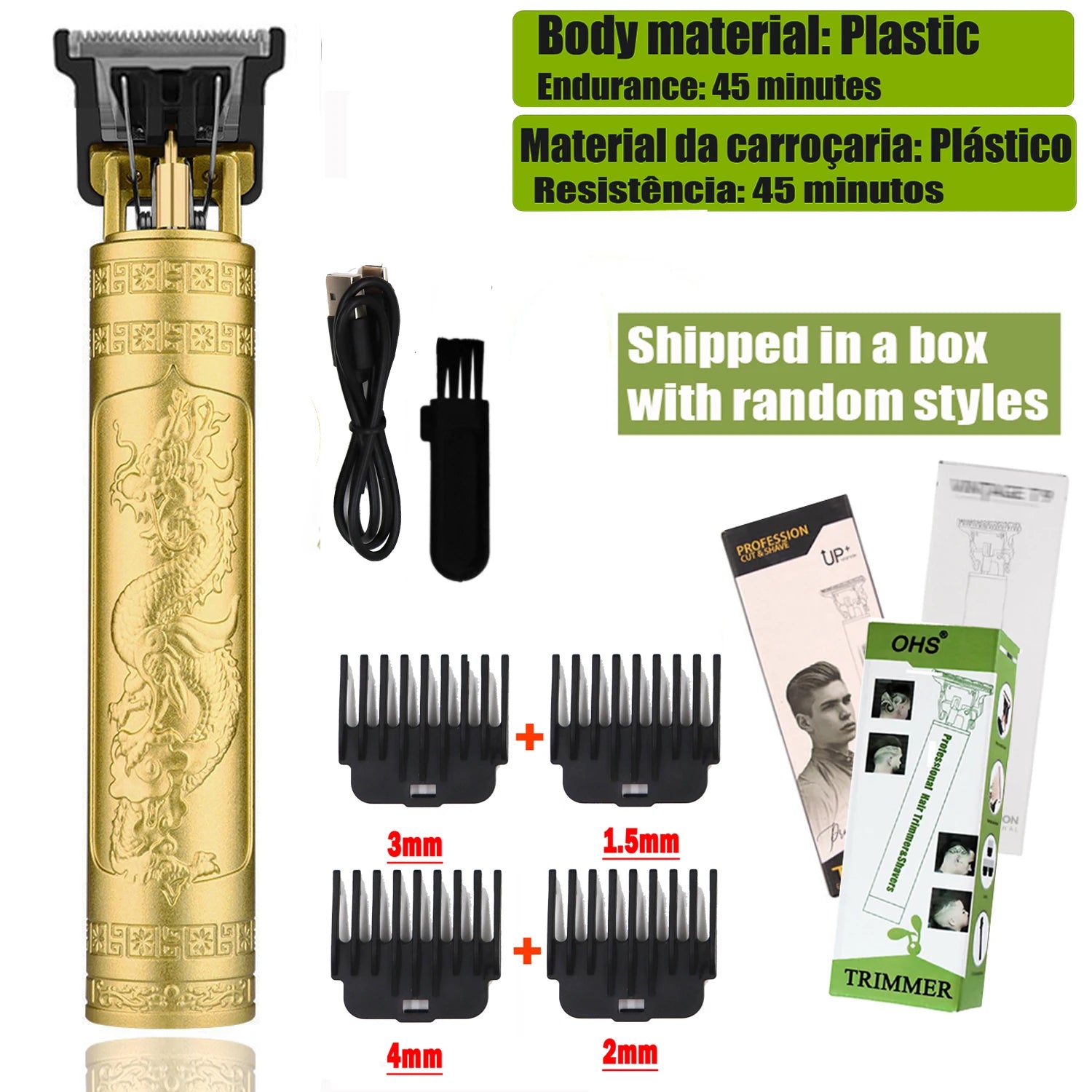 Cortadora de pelo T9, reparación de barba, afeitadora corporal, cortadora de pelo, máquina eléctrica para hombres, máquina de corte de pelo, afeitadora de peluquero de 0mm