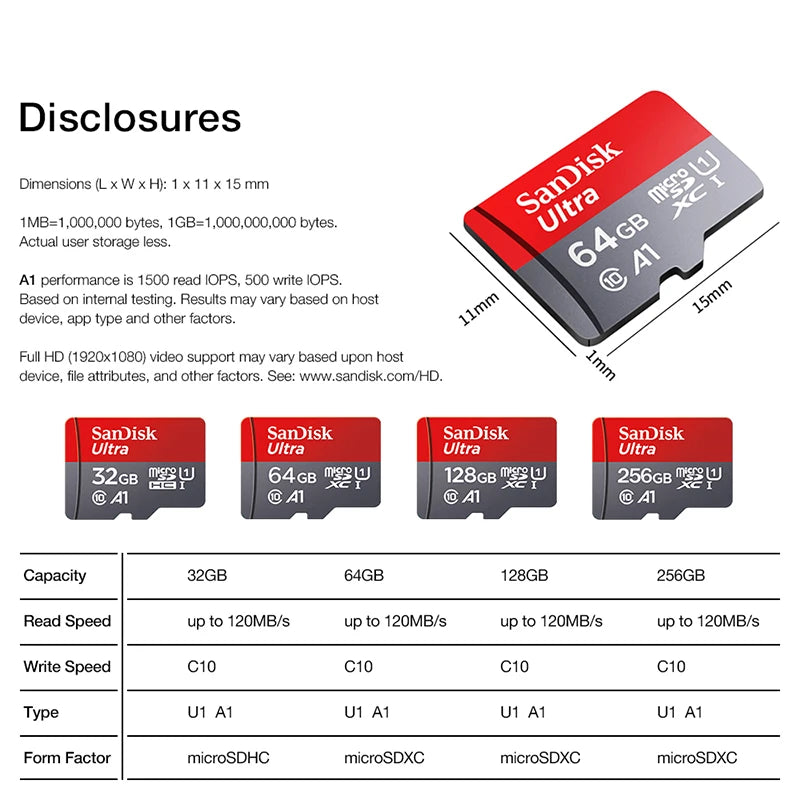 Ultra Micro tf SD 128GB 32GB 64GB 256GB tarjeta Micro tf SD SD/TF tarjeta Flash tarjeta de memoria 32 64 128 gb miniSD para teléfono