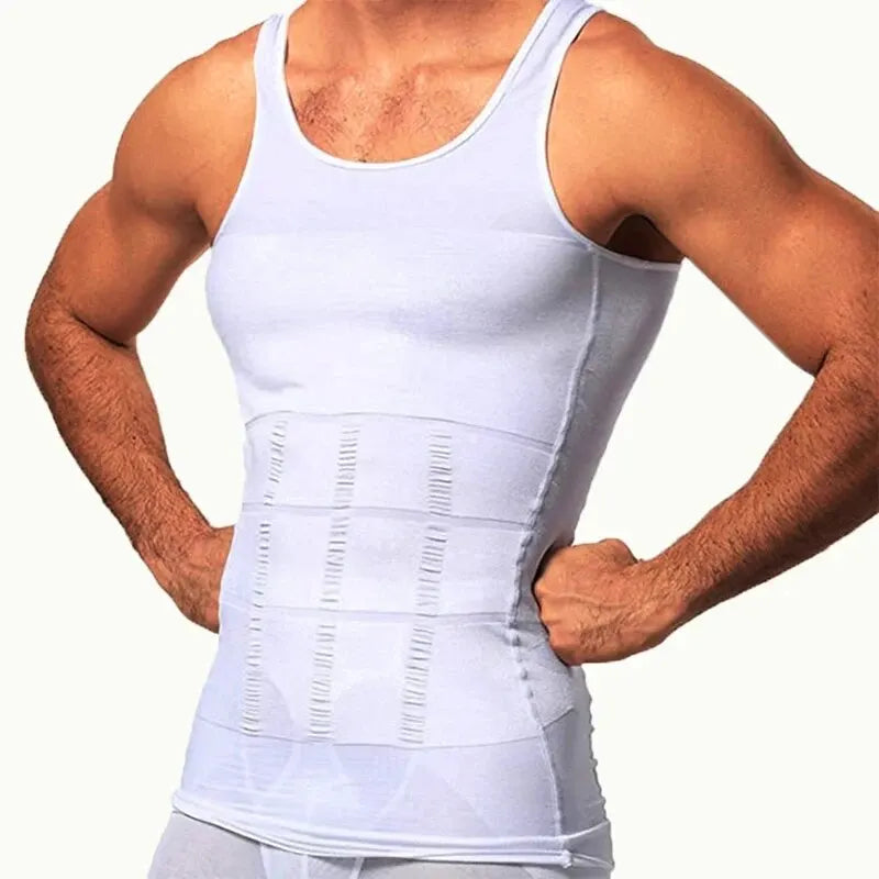 YBFDO-Chaleco de compresión adelgazante para hombre, camiseta interior sin costuras, entrenador de cintura, camiseta sin mangas, Control del vientre, ropa moldeadora para pérdida de peso