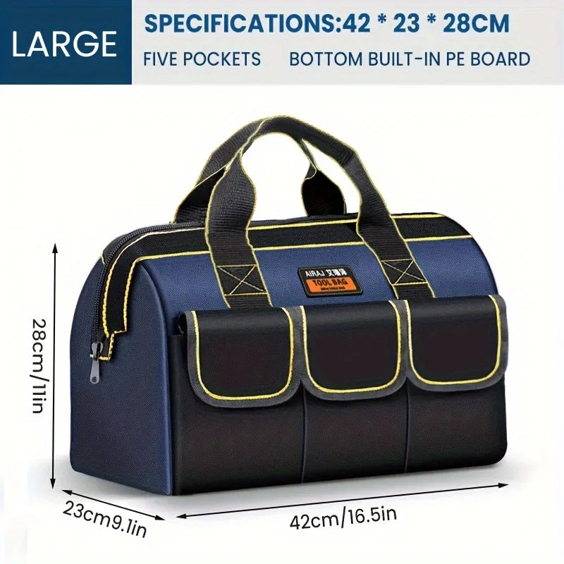 AIRAJ Bolsas de herramientas multifuncionales Bolsas de electricista de tela Oxford 1680D Bolsas de almacenamiento de alta capacidad impermeables y resistentes al desgaste