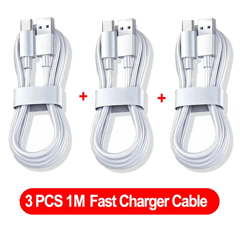 NNBILI 1-3 uds 10A 100W tipo C Cable de carga súper rápido Cable de datos para Huawei OPPO vivo iQoo Cables USB C de carga rápida